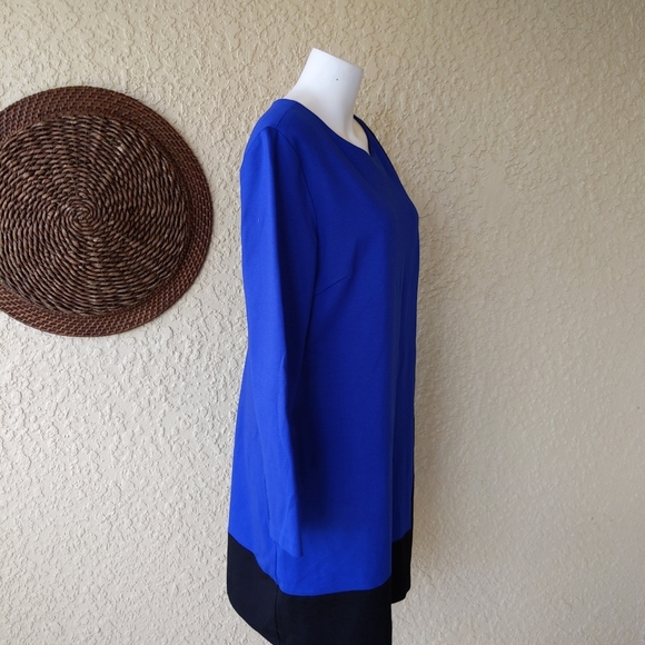 Trina Turk Cubanist Colorblock Blue Dress Long - Picture 3 of 7
